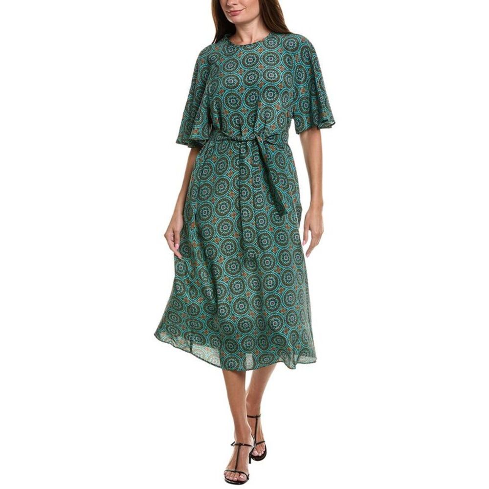 Weekend Max Mara Womens Varese Silk Dress, Blue